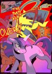 2024 applejack_(mlp) bared_teeth black_border blonde_hair blood blood_on_face blood_on_hooves blood_on_weapon bodily_fluids border cleaver clenched_teeth clothing colored comic cowboy_hat cupcakes_(mlp_fanfic) cutie_mark digital_drawing_(artwork) digital_media_(artwork) earth_pony english_description english_text equid equine female feral fight flinch friendship_is_magic fur glowing glowing_horn group hacksaw hair hasbro hat headgear headwear hi_res hooves horn horse knife magic_user mammal my_little_pony mythological_creature mythological_equine mythology orange_body orange_fur orange_hooves pink_body pink_fur pink_hair pinkie_pie_(mlp) pony protective purple_body purple_eyes purple_fur purple_horn purple_tail quadruped sickle sinful_pie syringe tail teeth text throwing throwing_knife throwing_weapon trio twilight_sparkle_(mlp) unguligrade unicorn violence weapon wide_stance yellow_text