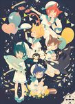  ;d animal_ears balloon bird blonde_hair blue_eyes blue_hair brown_hair bug butterfly cat cat_ears cat_tail child clownfish dolphin extra_ears fang flower free! glasses green_eyes hat hazuki_nagisa insect kemonomimi_mode male_focus matsuoka_rin mero_(jiantumelody) multiple_boys nanase_haruka_(free!) one_eye_closed open_mouth orca penguin purple_eyes red_eyes red_hair ryuugazaki_rei sailor sailor_hat shooting_star shorts smile tachibana_makoto tail younger 