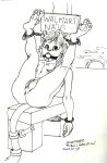 anus bdsm bondage bound concord feet felid feline female genitals hi_res humanoid inktober it-z kinktober mammal pawpads pussy sketch smudge_proof soles solo sunset