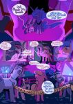  2024 alternate_universe armor asking_another asking_what backwards_text barricade_tape bed bedroom blindfold blonde_hair blue_body blue_feathers blue_fur blue_hair blue_horn blue_light blue_tail blue_wings bonbon_(mlp) caution_tape character_request color_coded_text colored comic conjoined_speech_bubble cool_colors cupcakes_(mlp_fanfic) digital_drawing_(artwork) digital_media_(artwork) doorway earth_pony english_description english_text equid equine eyemask eyewear feathered_wings feathers female feral friendship_is_magic fur furniture galea group guard hair hasbro headgear helmet hi_res highlights_(coloring) hooves horn horse hug in_doorway inside lyra_heartstrings_(mlp) male mammal mask messy_hair my_little_pony mythological_creature mythological_equine mythology night nightguard open_mouth outside path pink_body pink_fur pink_highlights pointy_speech_bubble pony princess_luna_(mlp) purple_body purple_ears purple_eyes purple_fur purple_hair quadruped rock scarf sinful_pie sleep_mask speech_bubble tail text thanking tired twilight_sparkle_(mlp) unguligrade unicorn using_wings white_speech_bubble wing_hug winged_unicorn wings yawn yelling 