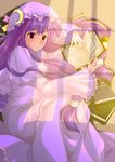  2008 bad_id bad_pixiv_id book fetal_position highres lilithbloody long_hair lying on_side patchouli_knowledge paw_print purple_hair red_eyes shade signature solo tatami touhou very_long_hair window_shade 