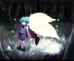  antennae blue_eyes cape green_hair shin_(new) short_hair solo touhou wriggle_nightbug 