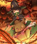  buttons cape gloves hat red_eyes shingeki_no_bahamut ss39 stuffed_toy wand witch witch_hat 