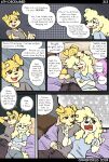 2024 abby_(canisfidelis) anthro bed biped black_bars black_nose blonde_hair bottomwear breasts canid canine canis canisfidelis clothed clothing comic countershade_face countershade_torso countershading dialogue domestic_dog duo english_text eyebrows eyes_closed female floppy_ears fluffy fluffy_ears fluffy_hair fluffy_tail furniture gloves_(marking) hair herding_dog hi_res humphrey_(canisfidelis) letterbox long_hair looking_at_another lying lying_on_bed male mammal markings meme multicolored_body navel on_back on_bed open_mouth pants pastoral_dog poodle shirt shorts small_breasts solo speech_bubble tail teeth text tongue topwear two_tone_body welsh_corgi white_body white_countershading white_markings yellow_body