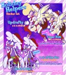 absurd_res angel anthro ball_tuft blush blush_lines bodily_fluids bottomless bottomwear bovid box butt caprine cherub christmas christmas_clothing christmas_headwear clothed clothing collin_(helluva_boss) container dick_in_a_box eyelashes fake_beard female freckled_face freckles genital_fluids genitals gift_bow gift_box gift_tag gift_wrapped gift_wrapping halo hat headgear headwear helluva_boss hi_res holidays hooves keenie_(helluva_boss) legwear male mammal miniskirt open_clothing open_robe penis precum pubes_exposed pussy robe santa_hat sheep simple_background skirt solo sticker_pack stockings sweat text tuft url wastedtimeee