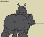 animated anus ass_clapping big_butt blizzard_entertainment butt deer digital_media_(artwork) female fur genitals horn huge_butt machine mammal new_world_deer omnic orisa_(overwatch) overwatch penis pussy reindeer reindeer_orisa_(overwatch) robot short_playtime solo taur thick_thighs travis_mayer twerking unfinished_version wide_hips