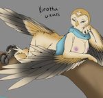  avian break breasts feathers female invalid_tag owl 