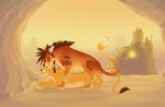  female feral final_fantasy final_fantasy_vii knon lion male mammal red_xiii straight video_games 