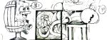 2021 anal anal_penetration anthro anthro_on_anthro anthro_penetrated anthro_penetrating anthro_penetrating_anthro arthropod belt bodily_fluids bottomless bottomless_anthro bottomless_male bottomwear box cephalopod chair clothed clothed_sex clothing coleoid container crab crustacean decapoda dominant dominant_male footwear furniture group hat headgear headwear interspecies jj_(pixiv_artist) malacostracan male male/male male_anthro male_penetrated male_penetrating male_penetrating_male marine mollusk monochrome mr._krabs nickelodeon octopodiform octopus open_mouth pants penetration penile penile_penetration penis_in_ass question_mark sea_sponge sex shoes sitting sitting_sex speech_bubble spongebob_squarepants spongebob_squarepants_(character) squidward_tentacles submissive submissive_male tears tentacles trio