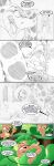  2015 anaconda anthro blade boa_(snake) boinae brown_body buckteeth coiling colored comic cuddling curvy_female curvy_figure dialogue duo english_text female feral forest fur green_body group hair herpestid jajuka jasper_(tacokurt) jungle jungle_background lagomorph leporid limbless long_ears male male/female male/male mammal mongoose monochrome open_mouth plant rabbit reptile roma_(tacokurt) scalie serpentine simple_background size_difference snake sol_(tacokurt) speech_bubble tacokurt tail teeth text tree weapon yellow_eyes 