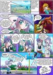  comic fluttershy_(mlp) friendship_is_magic hair human mammal mauroz my_little_pony pink_hair purple_eyes rainbow_dash_(mlp) shadow tree 