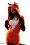  canine clothing edit female fox fur hair hoodie invalid_tag mammal photo_manipulation 