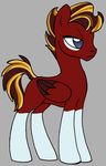  equine female fireball fireball_(character) friendship_is_magic hair inkplot mammal multi-colored_hair my_little_pony pegasus raised_tail simple_background wings 