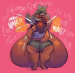 2025 anthro belly big_belly big_butt black_clothing black_panties black_underwear bodily_fluids brown_body brown_fur brown_hair butt canid canine canis clothing crop_top cum cum_explosion cum_in_mouth cum_inflation cum_inside domestic_cat duo face_fucking feet felid feline felis female female_penetrated fur genital_fluids geometric_background grey_body grey_fur gynomorph gynomorph/female gynomorph_(lore) gynomorph_penetrating hair huge_belly inflation intersex intersex/female intersex_penetrating irrumatio mammal midriff oral panties penetration penile pink_background ponytail punkitt_(fursona) purple_clothing purple_shirt purple_topwear rear_view red_hair sex shadow shirt simple_background sleeveless_shirt soles sound_effects tail tail_tuft topwear trans_(lore) trans_woman_(lore) tuft underwear vocalization vowelless vowelless_vocalization wolf wolfgirl9million