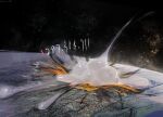 absurd_res anthro bodily_fluids cum death_count earth eevee generation_1_pokemon genital_fluids genitals hi_res macro male nintendo penis planet pokemon pokemon_(species) solo ti-suger
