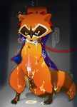  balls bdsm bondage bound bsdm clothing cum erection fur gay guardians_of_the_galaxy long_penis male mammal marvel penis raccoon rocket_raccoon sex_toy solo tears uncensored vibrator 