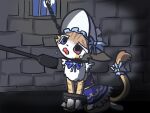 abuse blood bodily_fluids bound chain chain_leash chained domestic_cat felid feline felis female feral hi_res league_of_legends leash mammal riot_games solo tencent violence whip yuumi_(lol) yuumisocute