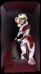 anthro big_breasts blood blood_on_arm blood_on_body blood_on_breast blood_on_clothing blood_on_face blood_on_weapon bodily_fluids breasts causticutie chainsaw cleavage clothed clothing evil_grin female fur hat headgear headwear hi_res lorna_(terrible_mouse) mammal mouse murid murine nurse nurse_clothing nurse_hat nurse_headwear pawpads pink_inner_ear pink_pawpads pink_tail power_tool rodent smile solo tail terrible_mouse tools weapon white_body white_fur yellow_eyes