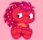 anthro buckteeth feet female filthyopossum flaky_(htf) foot_fetish happy_tree_friends hi_res humanoid_feet looking_away mammal plantigrade porcupine rodent solo solo_focus teeth toes
