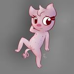  anthro chibi cute female fur hair mammal mina nipples nude pig plain_background porcine pussy zekromlover 