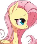  equine female feral fluttershy_(mlp) friendship_is_magic fur hair mammal my_little_pony pegasus pink_hair plain_background solo stoic5 white_background wings yellow_fur 