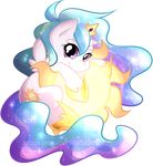  chibi crown cute cutie_mark english_text equine female friendship_is_magic gold hair horn hug looking_at_viewer mammal multi-colored_hair my_little_pony princess_celestia_(mlp) purple_eyes secret-pony solo sparkles sun text winged_unicorn wings 