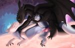 2024 after_orgasm after_sex after_vaginal aky animal_genitalia arm_grab black_body blue_eyes blush bodily_fluids breath claws cum cum_on_penis dominant dominant_male dragon dreamworks duo european_mythology feet female female_feral female_penetrated feral feral_on_feral feral_penetrated feral_penetrating fury_(httyd) gaping gaping_pussy genital_fluids genital_slit genitals grabbing grabbing_neck half-closed_eyes heart_symbol hi_res how_to_train_your_dragon kissing leaking leaking_precum licking light_fury looking_pleasured lying male male/female male_feral male_penetrating male_penetrating_female mythological_creature mythological_scalie mythology narrowed_eyes night_fury nubless nude on_side paws penetration penile penis precum pussy reptile scalie sex soles submissive submissive_female tail tail_coil tongue tongue_out toothless vaginal vaginal_fluids vaginal_penetration western_dragon white_body wings