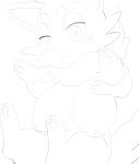 3_fingers 3_toes absurd_res big_breasts blush bodily_fluids breasts busty_feral cheek_tuft facial_tuft feet female feral fingers generation_5_pokemon half-closed_eyes hi_res lidded_eyes lifted line_art markings monochrome narrowed_eyes neck_tuft nintendo nipples oposa pawpads paws pokemon pokemon_(species) pokemorph puffy_nipples sagging_breasts sharp_teeth simple_background sketch solo teeth toes tuft white_background zorua