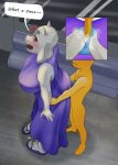 big_breasts big_butt bodily_fluids bovid breasts butt caprine clothing cum cum_inside cum_on_feet duo faceless_character faceless_male feet female genital_fluids goat hi_res huge_breasts huge_butt humanoid imminent_sex inside_train low-angle_view male male/female mammal mature_female nervous nipple_outline panties penetration penis_in_panties public_erection rosite sex size_difference toriel undertale_(series) underwear vaginal_fluids voluptuous_female
