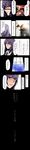  absurdres alternate_costume comic doorway highres long_hair long_image magnifying_glass patchouli_knowledge pipe potato_pot purple_eyes purple_hair tall_image touhou translated 