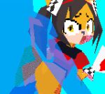 3d_(artwork) 3d_animation accessory animal_humanoid animated brown_hair clothed clothing digital_media_(artwork) duo felid felid_humanoid feline feline_ears feline_humanoid female female_penetrated fur gasp hair honey_the_cat humanoid looking_at_viewer loop low_poly lying male mammal mammal_humanoid on_back open_mouth orange_body orange_fur partially_clothed penetration polez sega shirt sonic_the_fighters sonic_the_hedgehog_(series) tail topwear vaginal vaginal_penetration waist_grab
