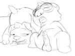 anthro canid canine canis domestic_dog duo female genitals male male/female mammal penis pilosan rextheredracoon sloth xenarthran