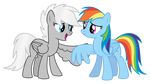  2014 absurd_res alpha_channel equine eye_contact female feral friendship_is_magic hi_res horse mammal masemj my_little_pony original_character pegasus pony rainbow_dash_(mlp) smile wings 