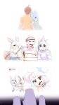 2025 absurd_res alternate_species anthro artist_name balloon birthday birthday_cake bodily_fluids book cake clothed clothing comic crying dessert digital_media_(artwork) dylan_(gammainks) eevee eyebrows eyes_closed female fingers flashback food gammainks generation_1_pokemon generation_3_pokemon group hair happy hat head_on_shoulder headgear headwear hi_res holding_another holding_another&#039;s_arm human inflatable iono_(pokemon) kirlia looking_at_viewer mammal mandy_(gammainks) nintendo open_mouth party_hat pokemon pokemon_(species) rear_view smile spiral_eyes tail tears tears_of_joy teeth text valerie_(gammainks)