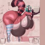 absurd_res ailurid anthro belly bent_over big_belly big_breasts big_butt bodily_fluids breasts bucket butt clothed clothing container countershading cum cum_inflation cum_inside cum_on_ground curvy_figure excessive_cum excessive_genital_fluids eye_roll female footwear fur genital_fluids glory_hole gloves_(marking) graffiti graffiti_on_wall hi_res high_heels huge_belly huge_breasts huge_butt inflation knock-kneed leaning_on_wall legwear looking_pleasured mammal markings medium_hair mika_(hootsalot) nipple_outline odisia orgasm_face overweight overweight_anthro overweight_female pattern_clothing pattern_legwear pattern_stockings pattern_thigh_highs platform_footwear platform_heels raised_tail red_body red_fur red_panda ring_(marking) ringed_tail sagging_belly shoes solo stockings striped_clothing striped_legwear striped_markings striped_stockings striped_tail striped_thigh_highs stripes tail tail_markings thigh_highs turquoise_hair voluptuous