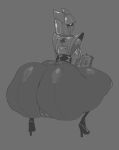 2024 5_fingers accessory archie_comics big_bow big_breasts big_butt bottomless bottomless_female bottomless_humanoid bow_ribbon breasts butt clipboard clothed clothing crouching digital_drawing_(artwork) digital_media_(artwork) female female_humanoid fingers glistening glistening_butt glistening_legs glistening_pussy glistening_thighs grey_background greyscale hair_accessory hair_bow hair_ribbon hi_res holding_clipboard holding_object huge_butt huge_thighs humanoid humanoid_vulva innie_vulva looking_back machine monochrome not_furry plump_labia print_clothing pseudo_clothing pseudo_hair receptionik ribbons robot robot_humanoid sega simple_background solo sonic_the_hedgehog_(archie) sonic_the_hedgehog_(comics) sonic_the_hedgehog_(series) submarinechamomile thick_thighs vulva wide_hipped_female wide_hipped_humanoid wide_hips
