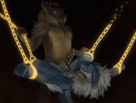 4:3 absurd_res anal anal_penetration animal_genitalia anthro avian balls bdsm beak blue_body bodily_fluids bondage bound chain chained chastity_device cuff_(restraint) digital_media_(artwork) dominant dominant_male dragon duo erection feathers fur furred_dragon furred_scalie genital_fluids genitals glowing glowing_eyes gryphon hair hi_res horn looking_at_another male male/male male_penetrated male_penetrating male_penetrating_male mythological_avian mythological_creature mythological_scalie mythology nude penetration penile penis precum reptile restraints scalie sergal sex simple_background smile spread_legs spreading submissive submissive_male tail yellow_eyes
