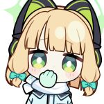  +++ 1girl animal_ear_headphones animal_ears animated animated_gif aqua_jacket blonde_hair blue_archive blunt_bangs blunt_ends blush_stickers bow bright_pupils cat_ear_headphones cat_ears chunye_haruya commission covered_mouth covering_own_mouth disembodied_hand dot_nose fake_animal_ears giggling gloves green_bow green_eyes green_gloves green_halo hair_bow half-closed_eyes halo hand_over_own_mouth headphones jacket looking_at_viewer low-tied_sidelocks lowres midori_(blue_archive) midori_(winter)_(blue_archive) missing_commentary multicolored_jacket official_alternate_costume scarf second-party_source short_hair sidelocks simple_background solo text_print transparent_background upper_body white_jacket white_pupils white_scarf winter_clothes 