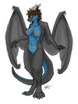  breasts dragon dragon-wolf female niv100 noctis nude wings 