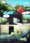 absurd_res bed biohazard_symbol duo english_text female furniture goblin greenbuncafe hazard_symbol hi_res hospital hospital_bed humanoid male male/female nude post-apocalyptic symbol text
