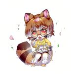 1:1 2023 anthro biped breasts brown_body brown_ear_tips brown_fur brown_hair brown_markings brown_stripes canid canine chinese_description clothed clothing colored countershade_arms countershade_face countershade_feet countershade_fur countershade_hands countershade_legs countershade_neck countershade_tail countershading dipstick_ears drawstring_hoodie ear_markings eyewear feet female front_view fully_clothed fur glasses green_eyes hair hand_on_hip hand_on_own_hip hi_res highlights_(coloring) legwear mammal markings multicolored_ears multicolored_eyes open_mouth pawpads pink_inner_ear pink_pawpads potatotanuki_(potatoximon) raccoon_dog red_eyes simple_background solo standing stripes tail tanuki teeth two_tone_eyes unknown_artist white_background white_body white_fur white_highlights