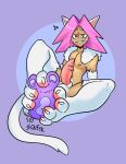 absurd_res animal_genitalia animal_humanoid animal_penis balls bedroom_eyes cat_humanoid erection felid felid_humanoid feline feline_genitalia feline_humanoid feline_penis fur genitals hair half-closed_eyes hi_res humanoid male mammal mammal_humanoid narrowed_eyes nude pawpads paws penis pink_hair pink_pawpads plushie purple_background seductive simple_background smile smirk smug smug_face smug_grin tan_body tan_skin white_body white_fur xing1