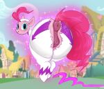 absurd_res animal_genitalia animal_vulva anus big_butt blurred_background butt clothing elewdfurs equid equine equine_genitalia equine_vulva eyebrows eyelashes female feral fili-second_(mlp) friendship_is_magic genitals hair hasbro hi_res huge_butt looking_at_viewer looking_back mammal mouth_closed my_little_pony outside pink_body pink_hair pinkie_pie_(mlp) puffy_anus pupils quadruped smile solo thick_thighs three-quarter_view torn_clothing vulva