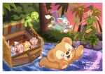  4boys 4girls animal_ears bow company_connection cookieann disneyland duffy_and_friends duffy_the_disney_bear flying full_body furry furry_female gelatoni highres linabell looking_at_viewer multiple_boys multiple_girls olu_mel open_mouth peter_pan_(disney) rabbit_ears rabbit_girl shelliemay shirt smile stellalou takatmaorange walt_disney&#039;s_peter_pan 