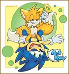  anal canine duo fox gay hedgehog male mammal miles_prower orgasm penis sega sex sonic_(series) sonic_the_hedgehog text unknown_artist video_games 