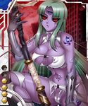  1girl breasts card_(medium) corruption demon female kagami kagami_hirotaka large_breasts lilith-soft solo taimanin_asagi taimanin_asagi_battle_arena yatsu_murasaki 