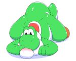 absurd_res anthro belly belly_overhang big_belly big_tail blush blush_lines boots boots_only butt clothing colored cuddling digital_drawing_(artwork) digital_media_(artwork) dinosaur duo faceless_character footwear footwear_only glistening glistening_body green_yoshi hi_res huge_tail human larger_male looking_at_another love lying lying_on_another male mammal mario_bros markings mostly_nude nintendo on_back on_front on_top overweight overweight_anthro overweight_male prehistoric_species reptile scalie shaded shoes size_difference smaller_human spikes sugar_but_nsfw tail thick_tail thick_thighs yoshi