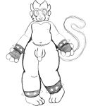 anthro blankitty bracelet genitals goldie_(blankitty) haplorhine hi_res jewelry male mammal monkey penis primate solo spiked_bracelet spikes