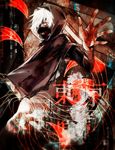  bad_id bad_pixiv_id copyright_name eyepatch highres hood hoodie kagune_(tokyo_ghoul) kaneki_ken looking_at_viewer looking_back male_focus mask outstretched_arm outstretched_hand red_eyes solo tentacles tokyo_ghoul white_hair woshiab 