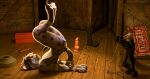absurd_res anal anal_penetration anthro bdsm blindfold camera duo fox_the_hyena fur grey_body grey_fur gulonine hi_res hyena longboi male mammal marten mustelid musteline penetration spotted_hyena toy white_body white_fur